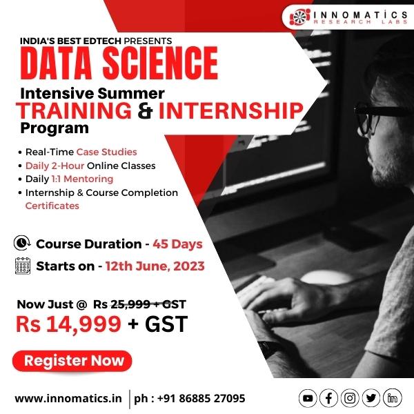 data science summer internship program data science summer internship program