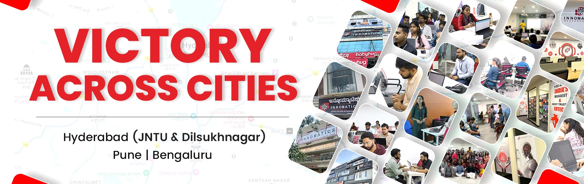 Branches across cities