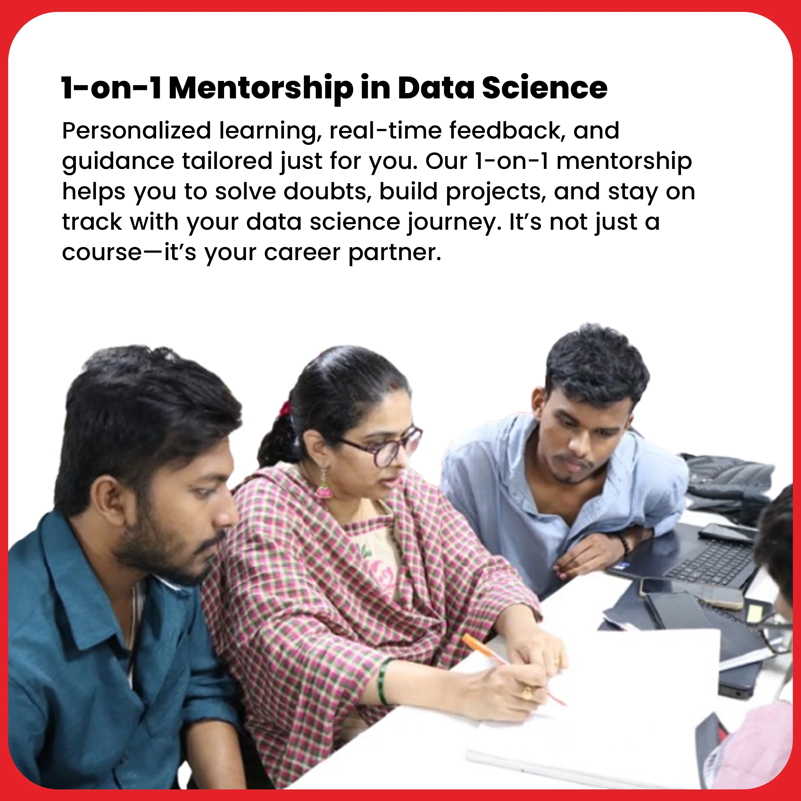 one-on-one mentoring sessions