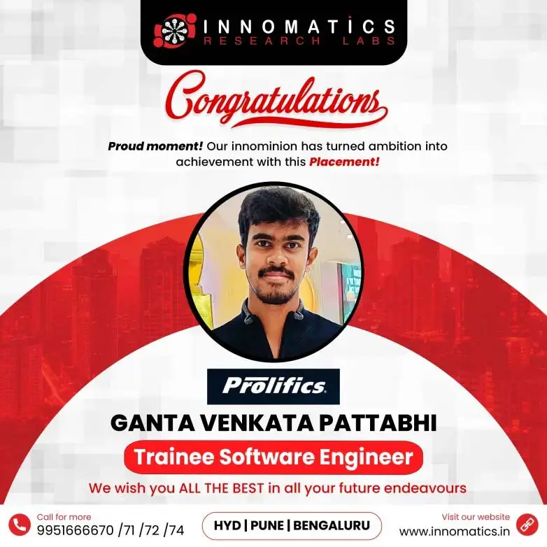 GANTA-VENKATA-PАТТАВНІ---Trainee-Software-Engineer Placement card of Ganta Venkata Pattabhi selected as Trainee Software Engineer at Prolifics.