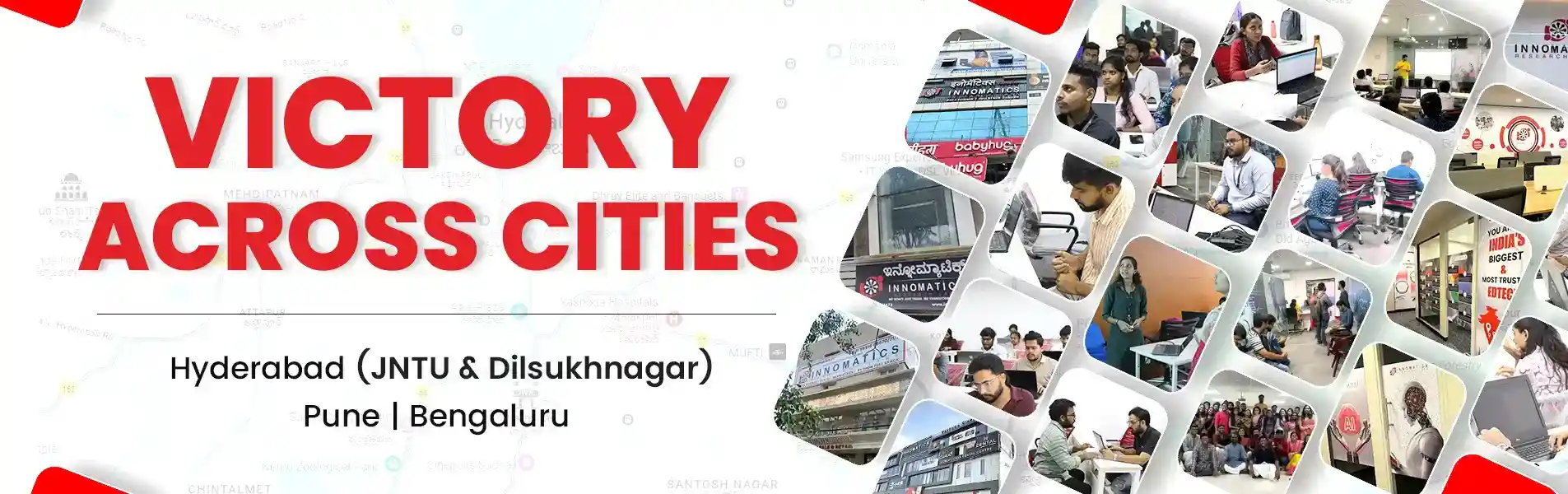 Branches across cities